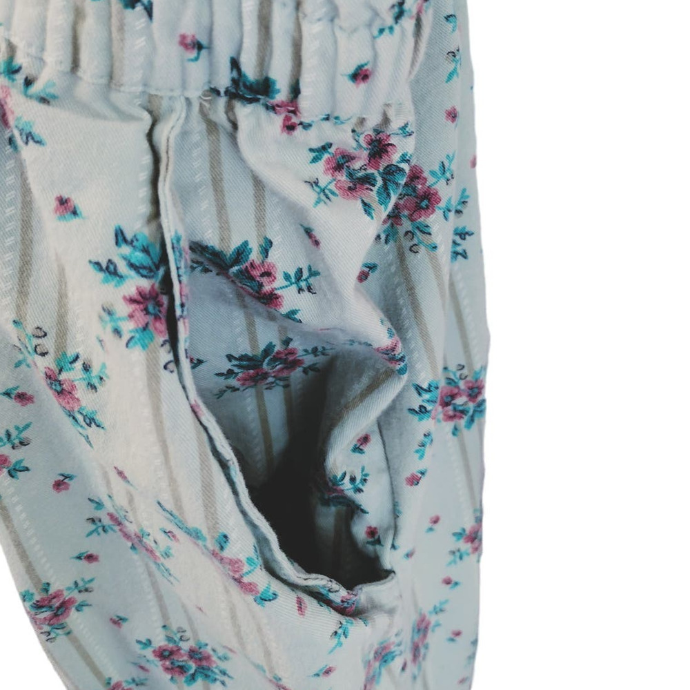 Best American Clothing Co Vintage 90s Floral Paperbag Waist Bib Overall Jumpsuit - Picture 7 of 16